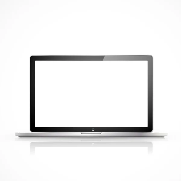 Moderner Blanko-Laptop — Stockvektor