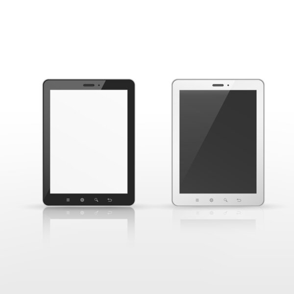 realistic blank tablet template