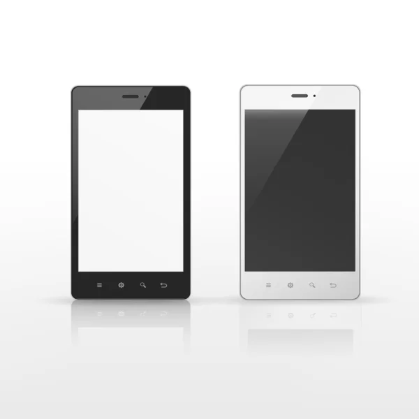 Smarta telefoner med blank skärm — Stock vektor