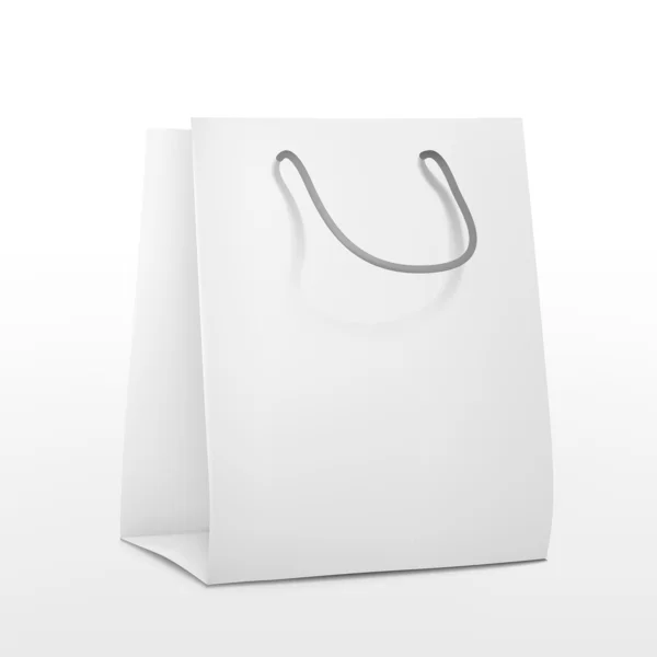 Bolsa de papel de compras en blanco — Archivo Imágenes Vectoriales