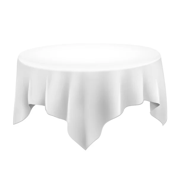 Fechar de uma toalha de mesa em branco — Vetor de Stock