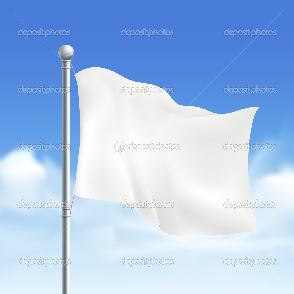 blank white flag