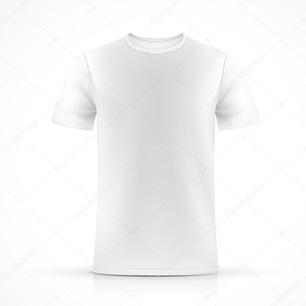 white T-shirt template 