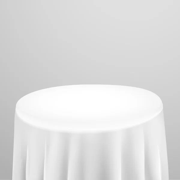 Fechar de uma toalha de mesa em branco —  Vetores de Stock