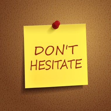 post-it kelimeleri hiç tereddüt etmeden