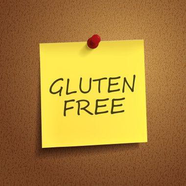 kâğıdın üzerinde gluten ücretsiz kelimeler 