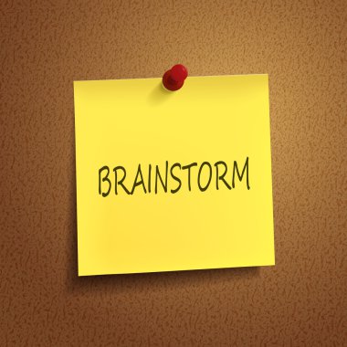 Word kâğıdın üzerinde beyin fırtınası 