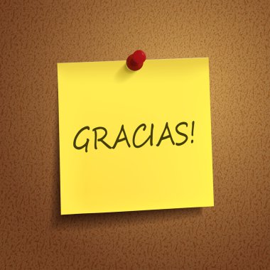 gracias söz post it