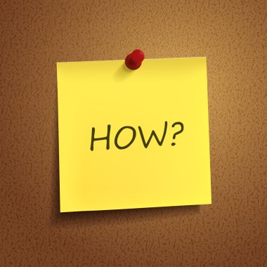 nasıl post-it üzerinde kelime