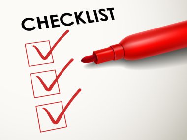 Kırmızı kalem onay kutusunu işaretleme 