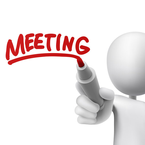 meeting written by a man 
