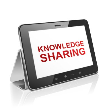 ekranda metin bilgi ile tablet bilgisayar