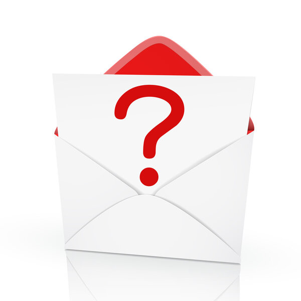 a question mark on a card