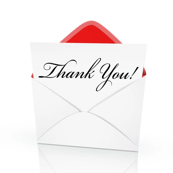 The words thank you on a card — Stock Vector