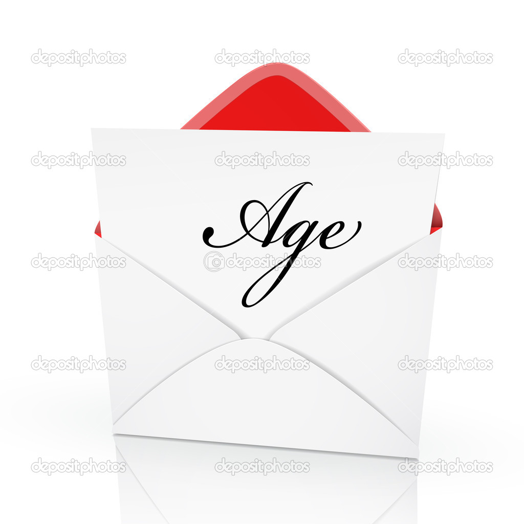 the word age on a card