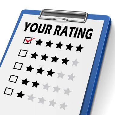 your rating clipboard