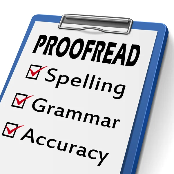 Буфер обмена proofread — стоковый вектор