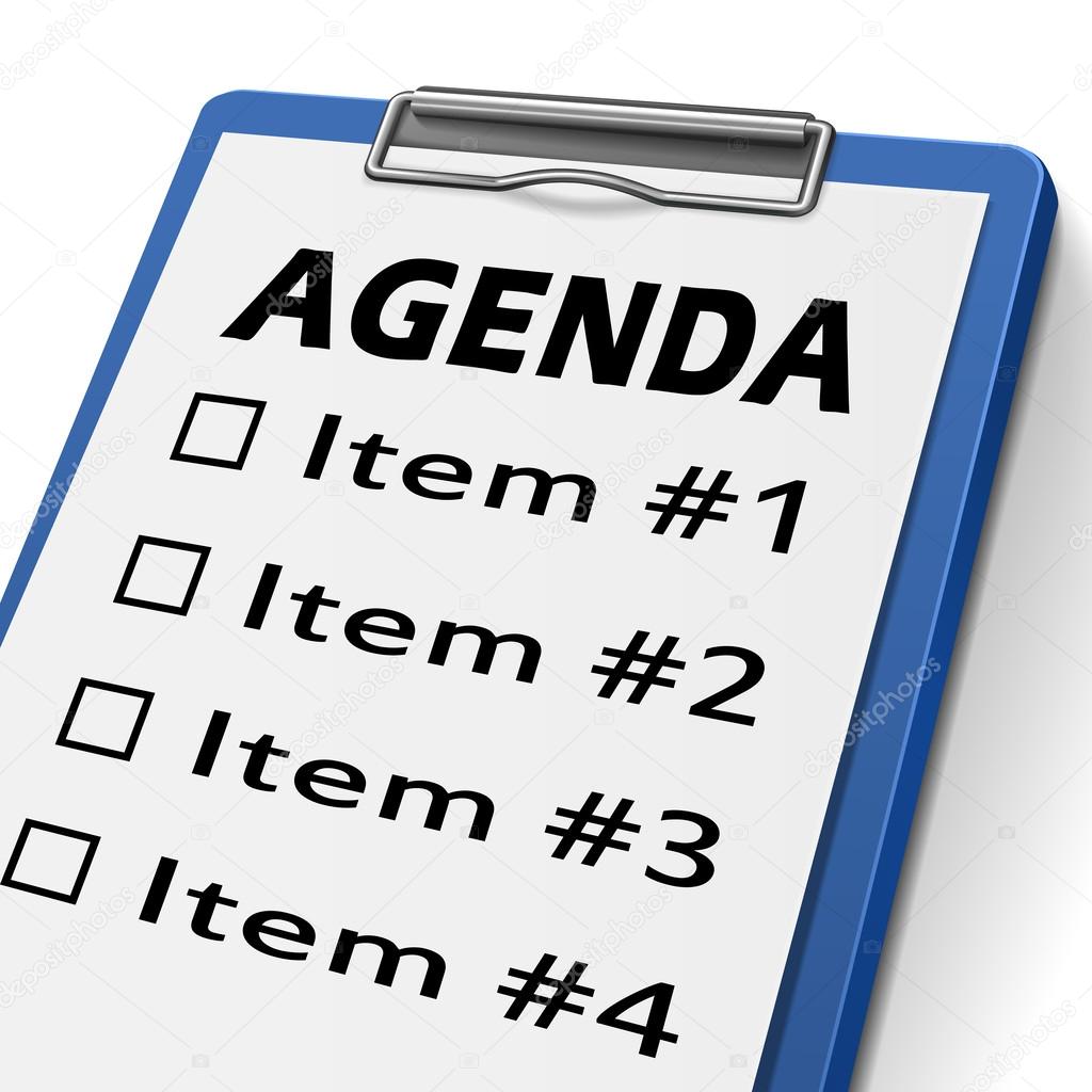 Agenda Clip Art
 Agenda clipboard Stock Vector Image by ©kchungtw