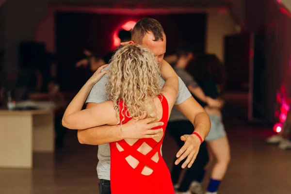 Kharkiv Ucraina Persone Che Ballano Bachata Sulla Pista Ballo — Foto Stock