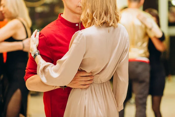 Kharkiv Oekraïne Mensen Dansen Kizomba Dansvloer — Stockfoto