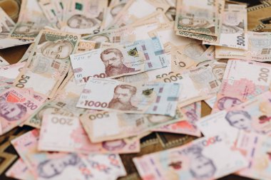 1000 Hryvnia 'nın banknotları. Ukrayna Hryvnia 'sı. Ukrayna Para Birimi