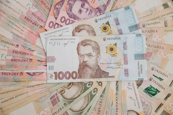 1000 Hryvnia 'nın banknotları. Ukrayna Hryvnia 'sı. Ukrayna Para Birimi