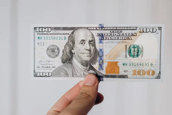 Fondo Del Dólar Americano Billetes Cien Dólares Estadounidenses Mucho Dinero —  Fotos de Stock