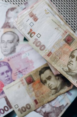 Ukrayna Hrivnia 'sının banknotları. Ukrayna Hryvnia 'sı. Ukrayna 'nın parası