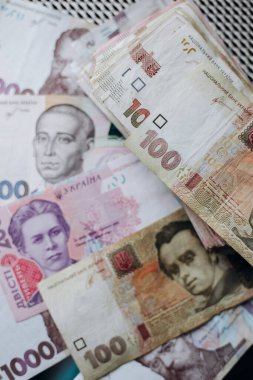 Ukrayna Hrivnia 'sının banknotları. Ukrayna Hryvnia 'sı. Ukrayna 'nın parası
