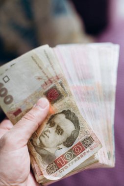 Ukrayna Hrivnia 'sının banknotları. Ukrayna Hryvnia 'sı. Ukrayna 'nın parası