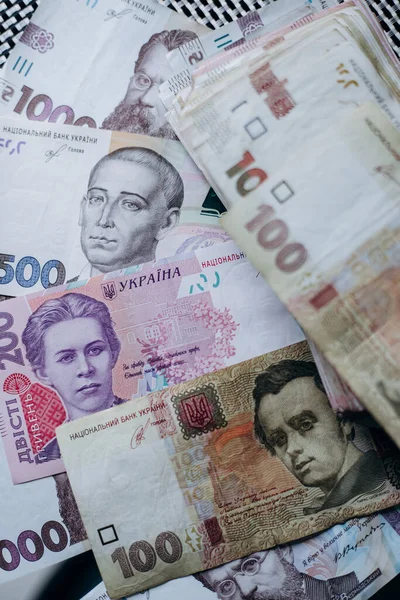 乌克兰格里夫尼亚的钞票 乌克兰格里夫尼亚 乌克兰货币 — 图库照片