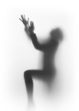 bir dua insan silueti diffüz