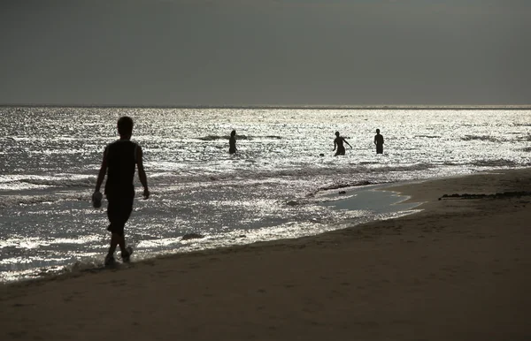 Na praia — Fotografia de Stock