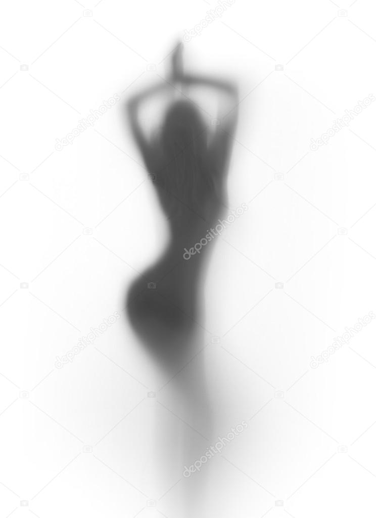 Sexy dancer woman silhouette