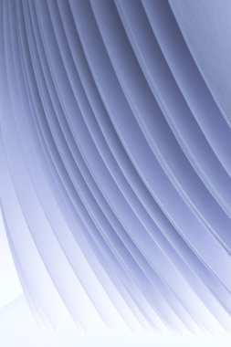 Mavi kağıt levha eğrileri, soyut