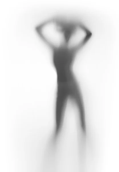 Diffuse human female silhouette — Stock Photo, Image