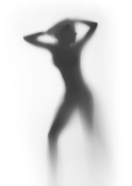 Sexy, silhouette de corps de femme mince — Photo