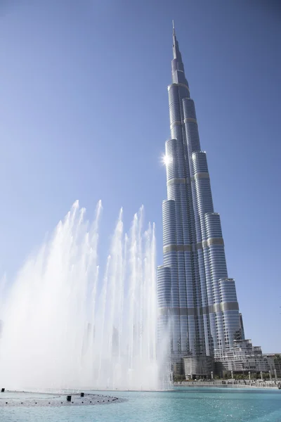 Edifício famoso, Burj Khalifa, Dubai — Fotografia de Stock