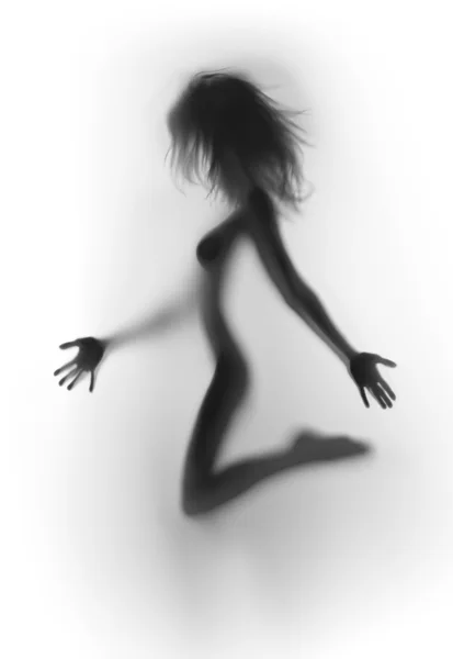 人間の女性の身体シルエット — ストック写真