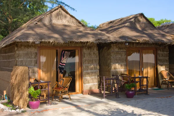 Casa de paja en una playa en Camboya —  Fotos de Stock