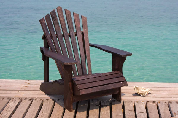 Chair on the beach — Stock Photo, Image