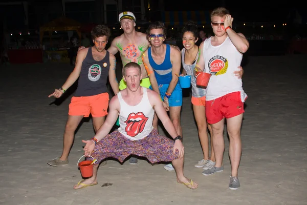 Full moon party — Stockfoto