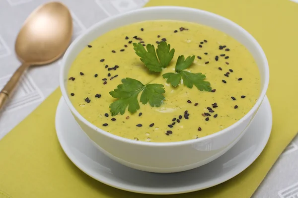 Spinatcremesuppe — Stockfoto