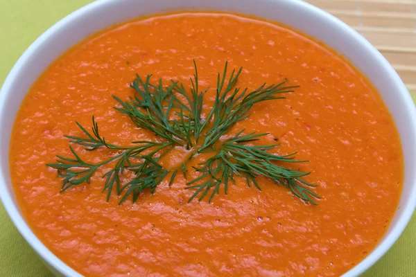 Sopa de crema de tomate —  Fotos de Stock