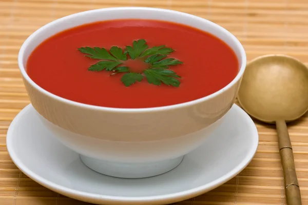 Tomato cream soup — Stock Photo, Image