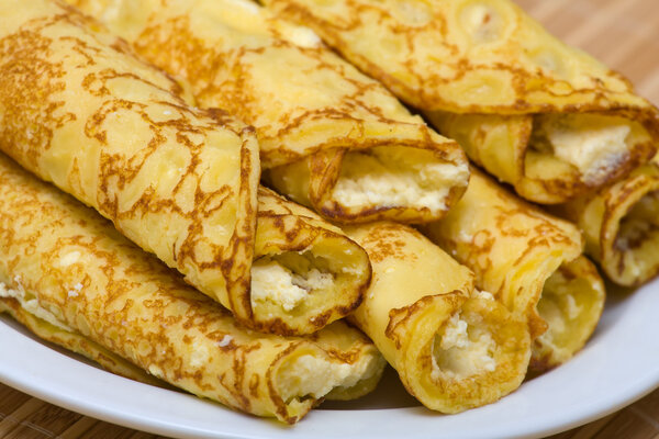 Blintzes (cheese pancakes)