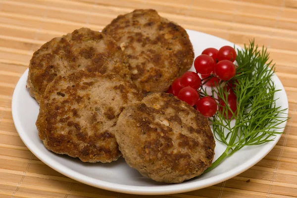 Gebratenes Schnitzel — Stockfoto