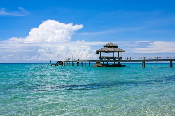 ahşap iskele, Tayland.