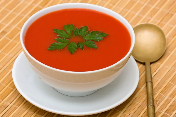 Sopa de creme de tomate — Fotografia de Stock