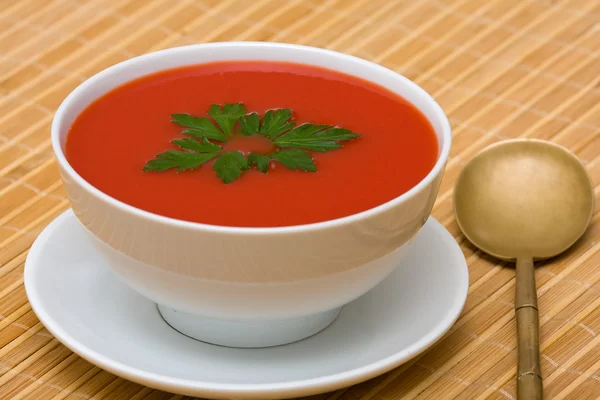 Sopa de creme de tomate — Fotografia de Stock